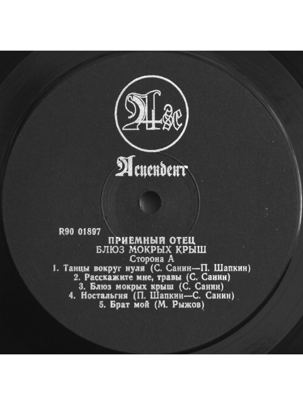 ПРИЁМНЫЙ ОТЕЦ: Блюз мокрых крыш, виниловая пластинка (LP), раритет