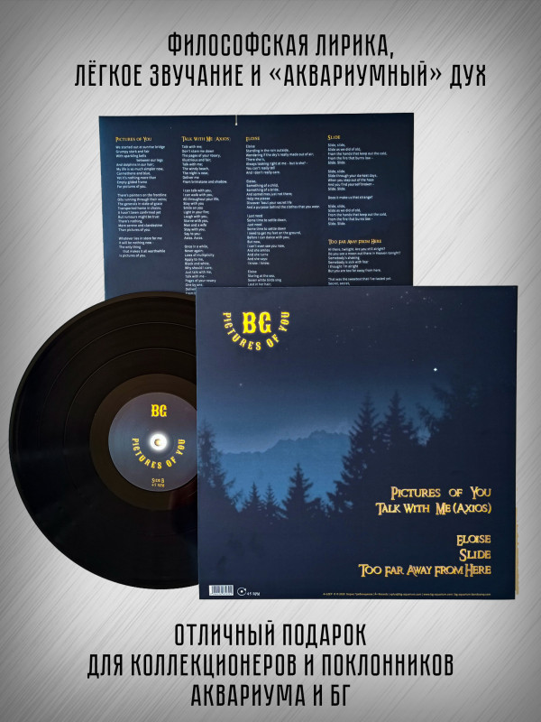 БОРИС ГРЕБЕНЩИКОВ: Picture of you, Виниловая пластинка (EP), 45 об/мин