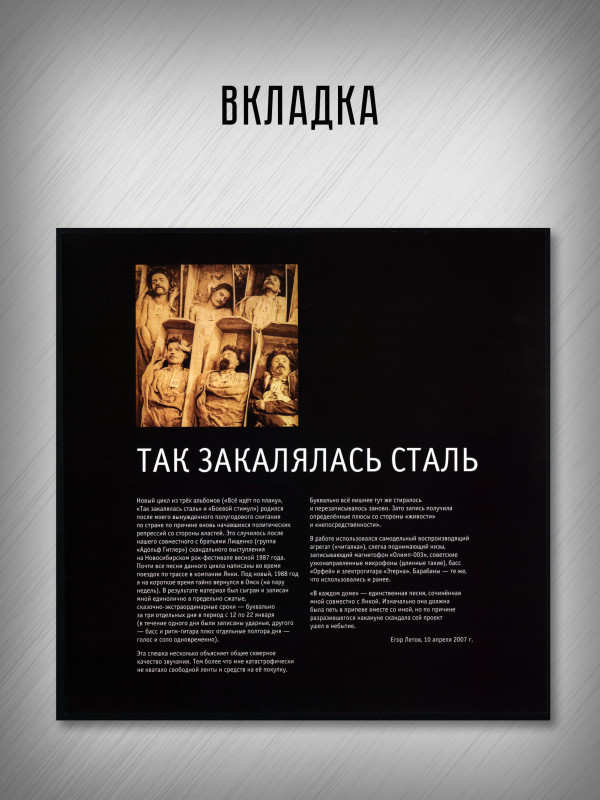 ГРАЖДАНСКАЯ ОБОРОНА: Так закалялась сталь (LP)